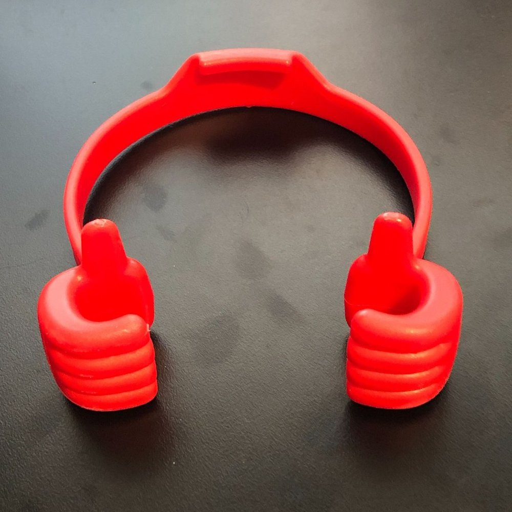 BOGO Free Red Plastic Thumbs Up Desktop Holder Stand for Cell Phones and Tablets